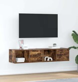 VidaXL Tv-meubelen 2 st 60x31x25,5 cm bewerkt hout gerookt eikenkleur