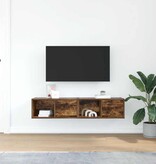 VidaXL Tv-meubelen 2 st 60x31x25,5 cm bewerkt hout gerookt eikenkleur
