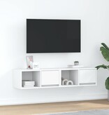 VidaXL Tv-meubelen 2 st 60x31x25,5 cm bewerkt hout wit