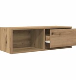 VidaXL Tv-meubelen 2 st 80x31x25,5 cm bewerkt hout artisanaal eiken