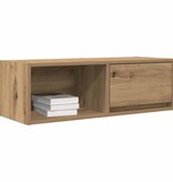 VidaXL Tv-meubel 80x31x25,5 cm bewerkt hout artisanaal eikenkleur