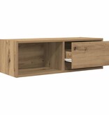 VidaXL Tv-meubel 80x31x25,5 cm bewerkt hout artisanaal eikenkleur