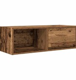 VidaXL TV-meubel 80x31x25,5 cm bewerkt hout oud houtkleurig