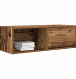 VidaXL TV-meubel 80x31x25,5 cm bewerkt hout oud houtkleurig