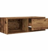 VidaXL TV-meubel 80x31x25,5 cm bewerkt hout oud houtkleurig