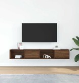 VidaXL Tv-meubelen 2 st 80x31x25,5 cm bewerkt hout bruin eikenkleur