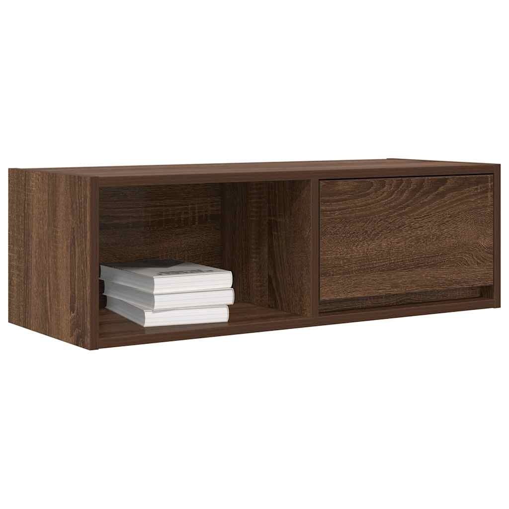 VidaXL Tv-meubelen 2 st 80x31x25,5 cm bewerkt hout bruin eikenkleur