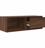 VidaXL Tv-meubel 80x31x25,5 cm bewerkt hout bruin eikenkleur
