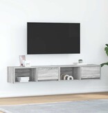 VidaXL Tv-meubelen 2 st 80x31x25,5 cm bewerkt hout grijs sonoma eiken