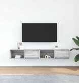 VidaXL Tv-meubelen 2 st 80x31x25,5 cm bewerkt hout grijs sonoma eiken