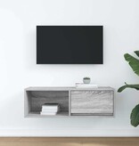 VidaXL Tv-meubel 80x31x25,5 cm bewerkt hout grijs sonoma eikenkleurig