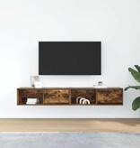VidaXL Tv-meubelen 2 st 80x31x25,5cm bewerkt hout gerookt eikenkleurig