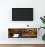 VidaXL Tv-meubel 80x31x25,5 cm bewerkt hout gerookt eikenkleurig