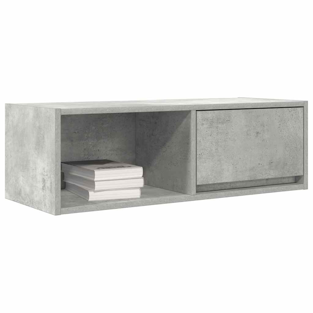 VidaXL Tv-meubels 2 st 80x31x25,5 cm bewerkt hout betongrijs