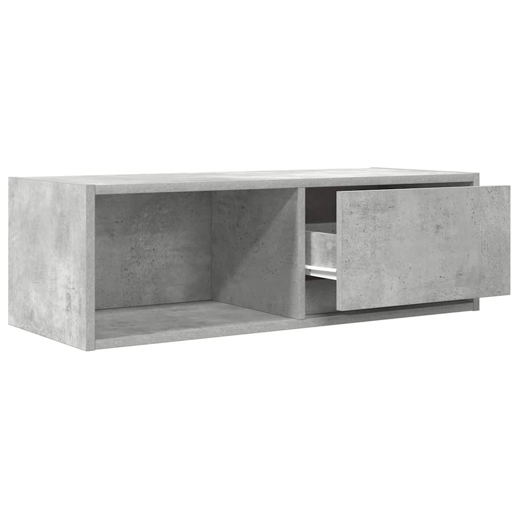 VidaXL Tv-meubels 2 st 80x31x25,5 cm bewerkt hout betongrijs