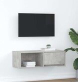 VidaXL Tv-meubel 80x31x25,5 cm bewerkt hout betongrijs