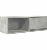 VidaXL Tv-meubel 80x31x25,5 cm bewerkt hout betongrijs