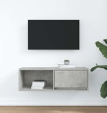 VidaXL Tv-meubel 80x31x25,5 cm bewerkt hout betongrijs