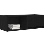 VidaXL Tv-kasten 2 st 80x31x25,5 cm spaanplaat zwart eikenkleurig
