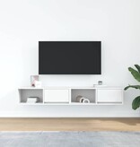 VidaXL Tv-meubelen 2 st 80x31x25,5 cm bewerkt hout wit