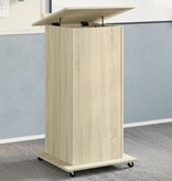 VidaXL Lessenaar met wielen en lade 55x55x107 cm hout sonoma eiken