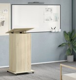 VidaXL Lessenaar met wielen en lade 55x55x107 cm hout sonoma eiken