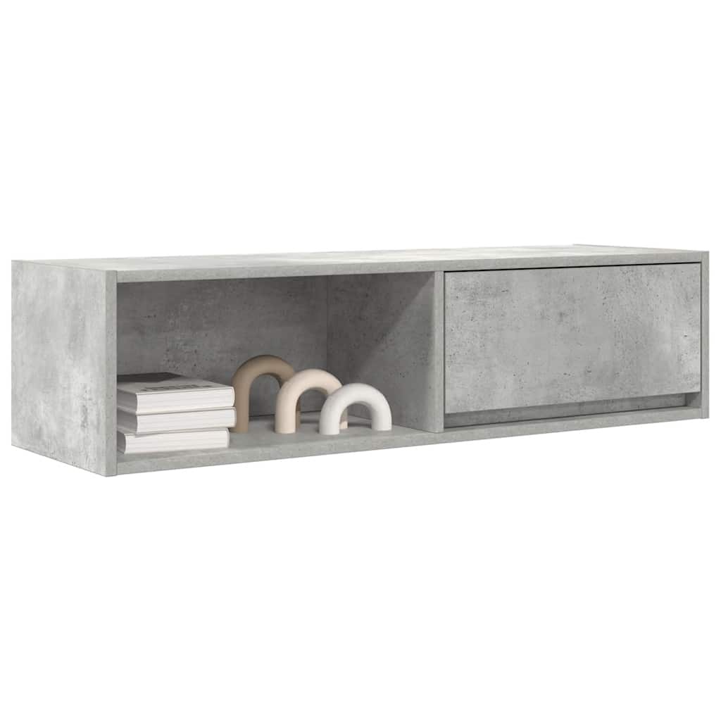 VidaXL Tv-meubelen 2 st 100x31x25,5 cm bewerkt hout betongrijs