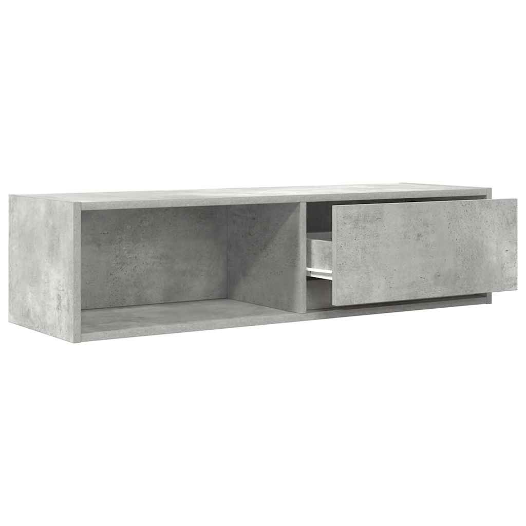 VidaXL Tv-meubelen 2 st 100x31x25,5 cm bewerkt hout betongrijs