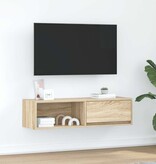 VidaXL Tv-meubel 100x31x25,5 cm bewerkt hout sonoma eikenkleurig