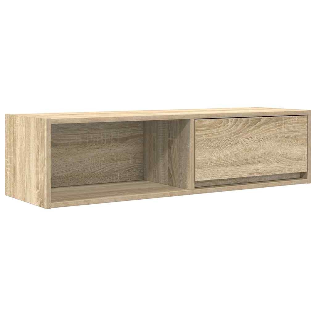VidaXL Tv-meubel 100x31x25,5 cm bewerkt hout sonoma eikenkleurig