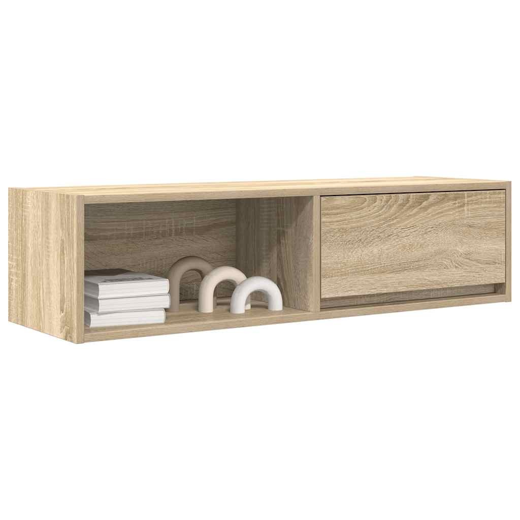 VidaXL Tv-meubel 100x31x25,5 cm bewerkt hout sonoma eikenkleurig