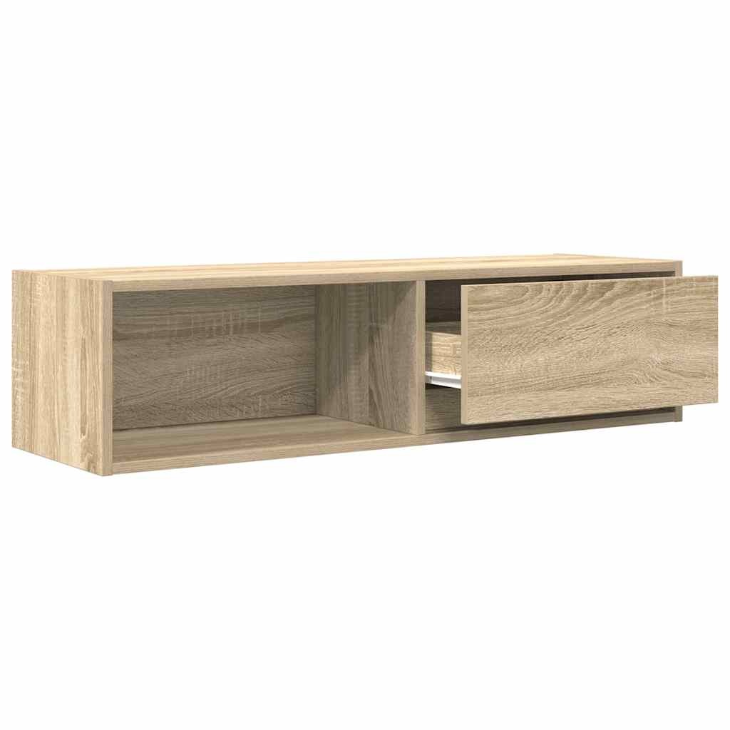 VidaXL Tv-meubel 100x31x25,5 cm bewerkt hout sonoma eikenkleurig