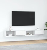 VidaXL Tv-meubelen 2 st 100x31x25,5 cm bewerkt hout wit