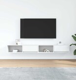 VidaXL Tv-meubelen 2 st 100x31x25,5 cm bewerkt hout wit