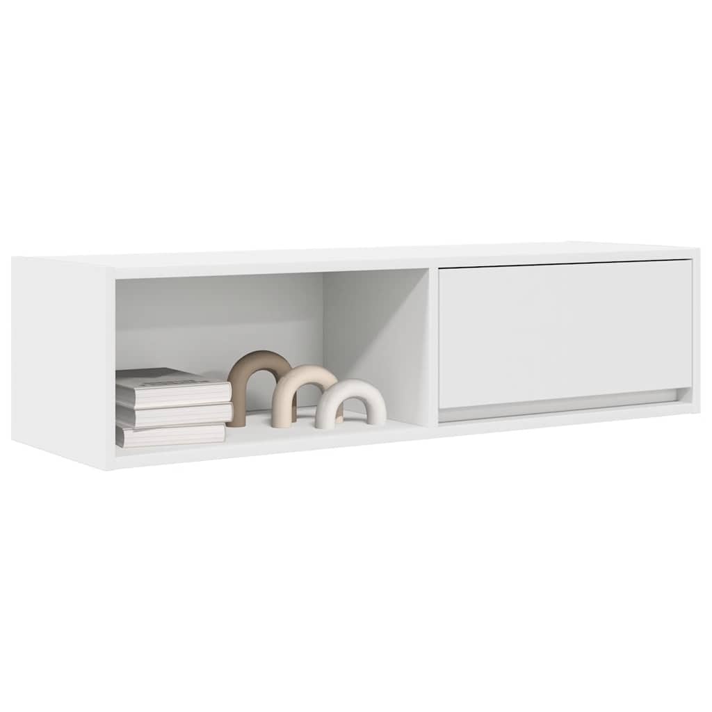 VidaXL Tv-meubelen 2 st 100x31x25,5 cm bewerkt hout wit