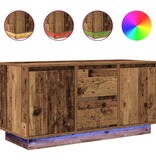 VidaXL Tv-meubel met LED-verlichting 100x41x50 cm oud houtkleurig