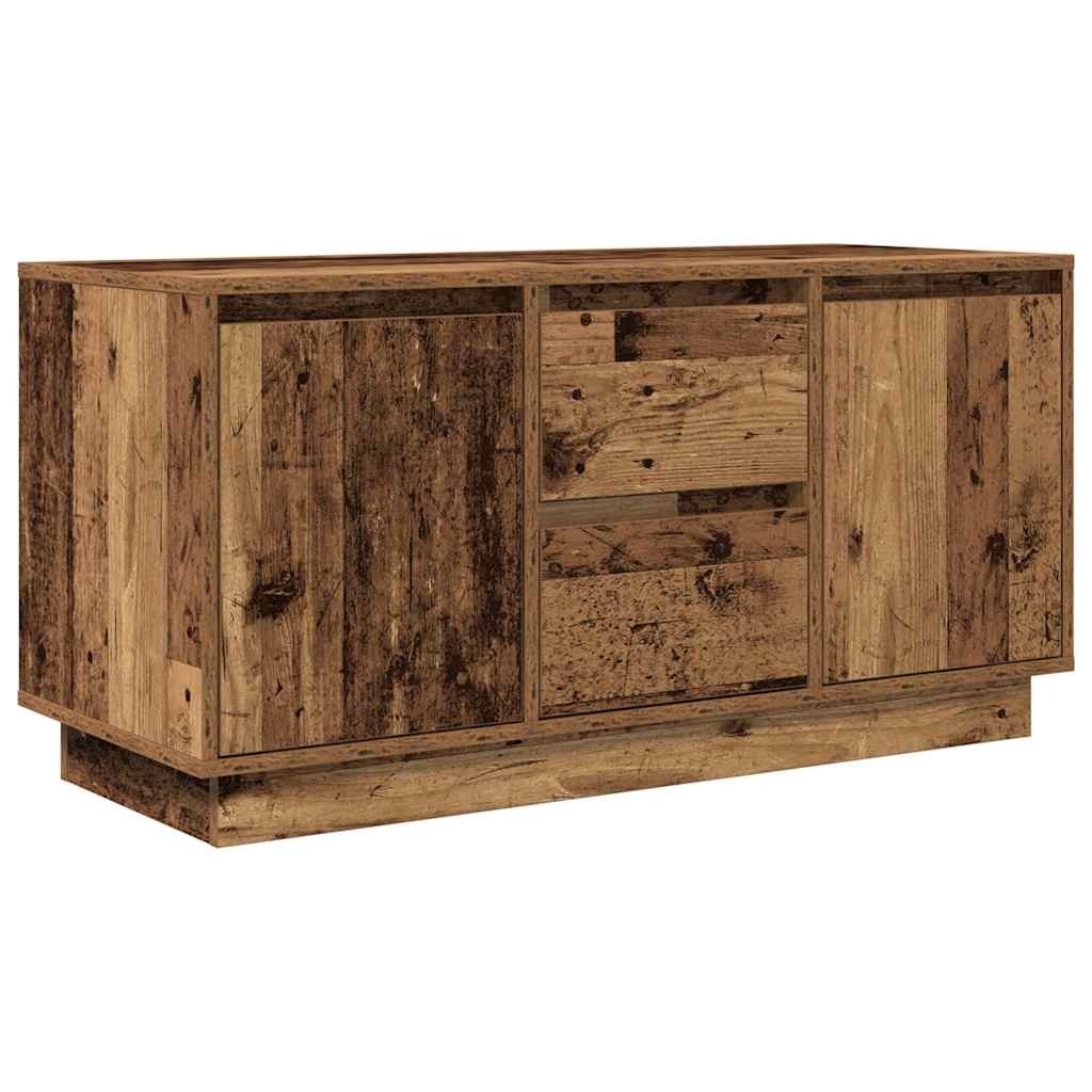 VidaXL Tv-meubel met LED-verlichting 100x41x50 cm oud houtkleurig