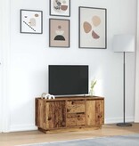 VidaXL Tv-meubel met LED-verlichting 100x41x50 cm oud houtkleurig