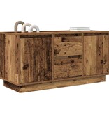 VidaXL Tv-meubel met LED-verlichting 100x41x50 cm oud houtkleurig