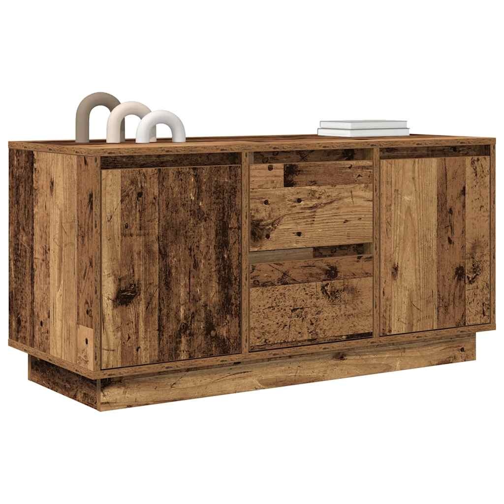 VidaXL Tv-meubel met LED-verlichting 100x41x50 cm oud houtkleurig