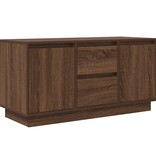 VidaXL Tv-meubel met LED-verlichting 100x41x50 cm bruin eikenkleur