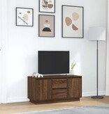 VidaXL Tv-meubel met LED-verlichting 100x41x50 cm bruin eikenkleur