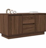 VidaXL Tv-meubel met LED-verlichting 100x41x50 cm bruin eikenkleur