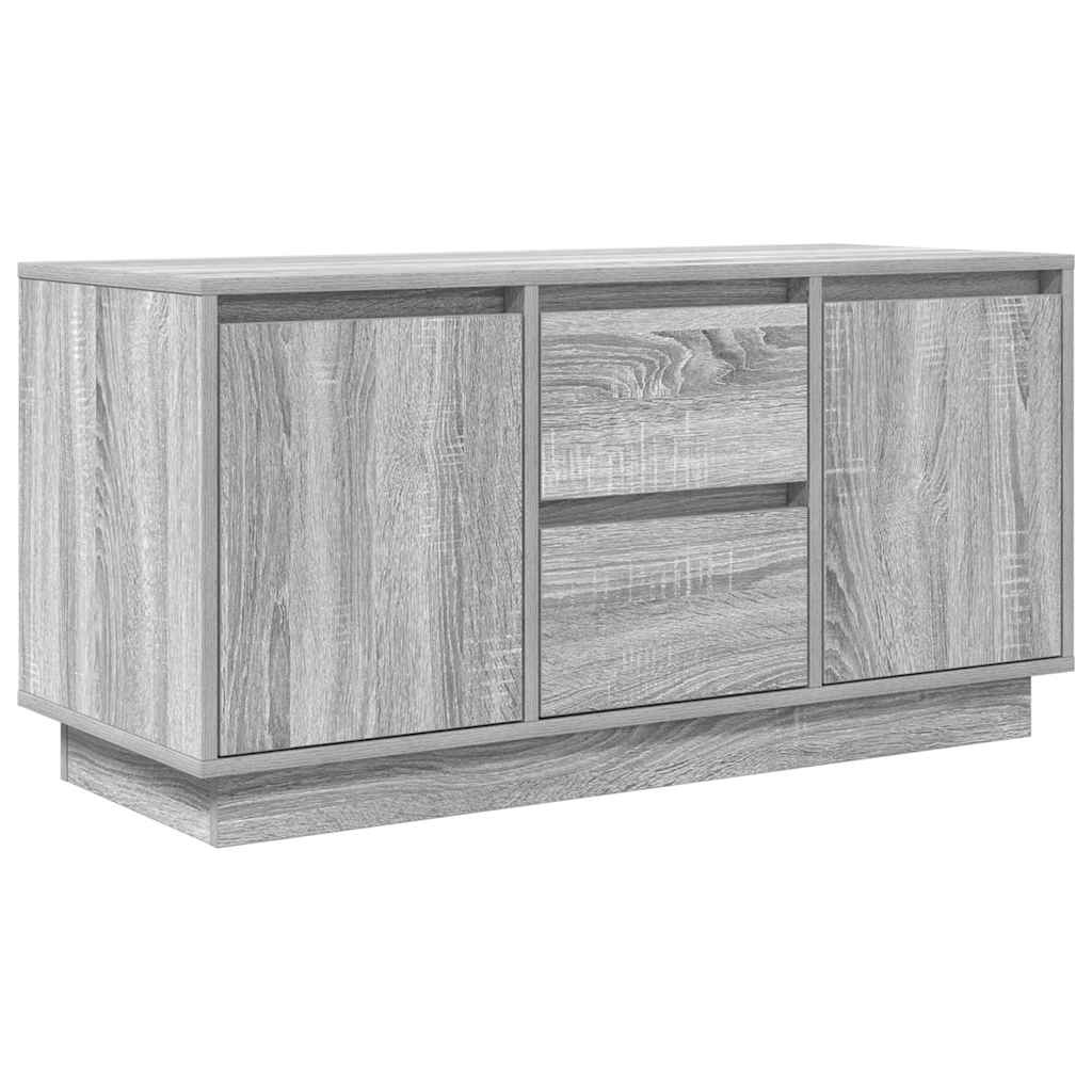 VidaXL Tv-meubel met LED-verlichting 100x41x50 cm grijs sonoma eiken