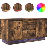 VidaXL Tv-meubel met LED-verlichting 100x41x50 cm gerookt eikenkleurig