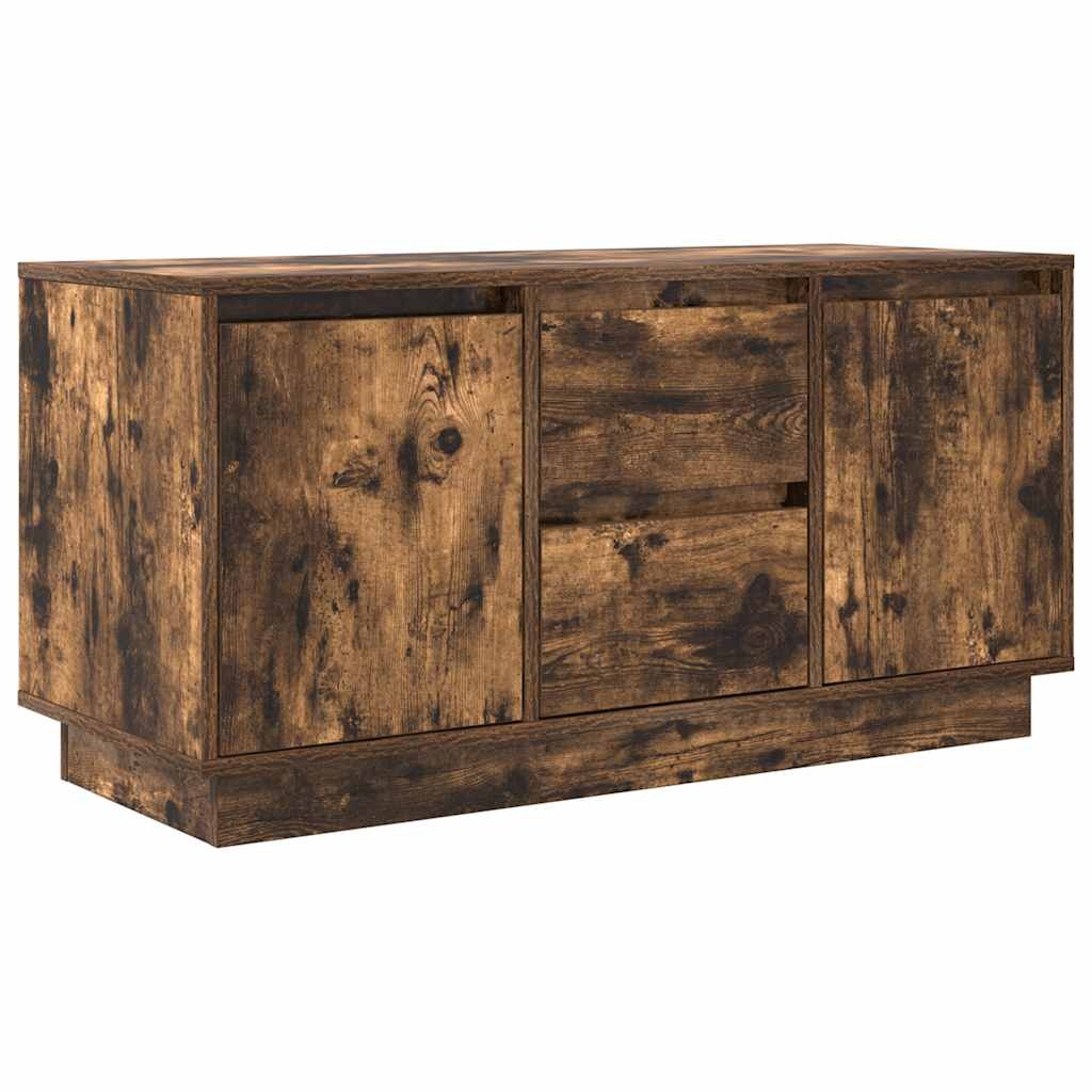 VidaXL Tv-meubel met LED-verlichting 100x41x50 cm gerookt eikenkleurig