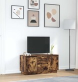VidaXL Tv-meubel met LED-verlichting 100x41x50 cm gerookt eikenkleurig