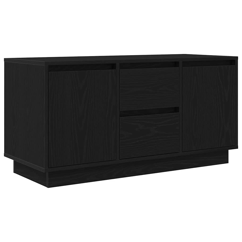 VidaXL Tv-meubel met LED-verlichting 100x41x50 cm zwart eikenkleurig