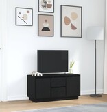 VidaXL Tv-meubel met LED-verlichting 100x41x50 cm zwart eikenkleurig