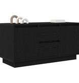 VidaXL Tv-meubel met LED-verlichting 100x41x50 cm zwart eikenkleurig